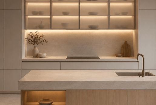 Puritanic simplicity, or minimalist kitchen furniture